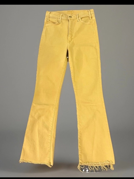 MOTHER Denim - Mother high waisted Hustler ankle fray Beige 27 Modern California Retro Style